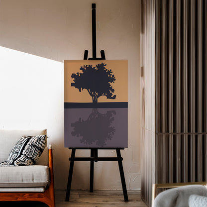 Bassix Árbol reflejado | Lienzo decorativo