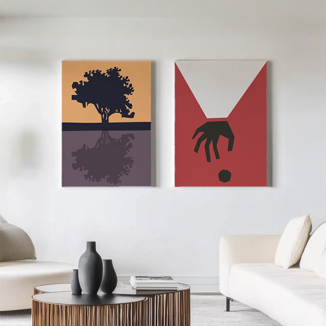 Bassix Árbol reflejado | Lienzo decorativo